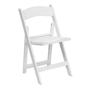 White Resin Folding Chair - Wedding planning, Wedding timeline, Wedding Photography - WedSmart