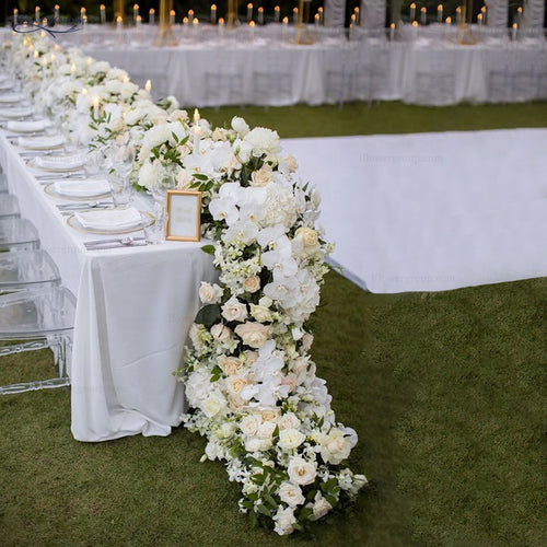 Artificial flower table runner (pre-order only) - Wedding planning, Wedding timeline, Wedding Photography - WedSmart