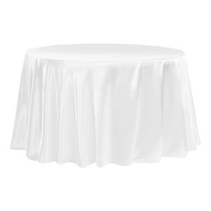 Floor Length Round Satin Linen (60" table) - Wedding planning, Wedding timeline, Wedding Photography - WedSmart